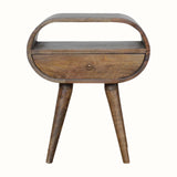 Bokel Home Bedside Tables Merrill Open Bedside Table - Grey Wash
