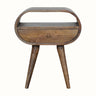 Bokel Home Bedside Tables Merrill Open Bedside Table - Grey Wash