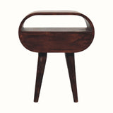 Bokel Home Bedside Tables Merrill Open Bedside Table - Light Walnut