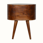 Bokel Home Bedside Tables Molina Bedside Table, Medium - Chestnut