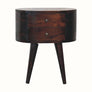 Bokel Home Bedside Tables Molina Bedside Table, Medium - Light Walnut