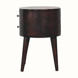 Bokel Home Bedside Tables Molina Bedside Table, Medium - Light Walnut