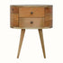 Bokel Home Bedside Tables Molina Bedside Table, Medium - Natural