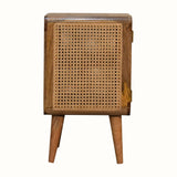 Bokel Home Bedside Tables Seeley Cane Bedside Cabinet - Natural