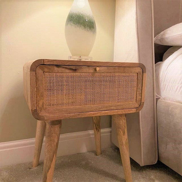Bokel Home Bedside Tables Wellner 1 Drawer Bedside Table, Medium - Natural