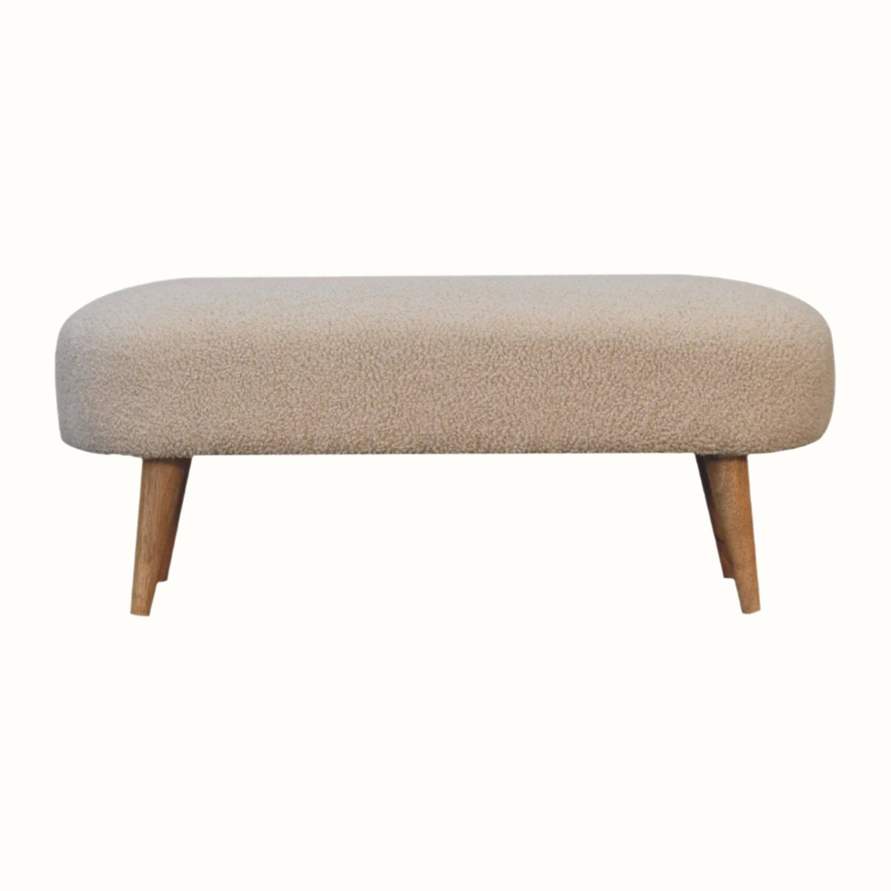 Bokel Home Bench Boren Cream Boucle Bench