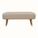 Bokel Home Bench Boren Cream Boucle Bench