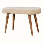 Bokel Home Bench Boren Cream Boucle Bench - Natural
