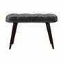 Bokel Home Bench Femia Velvet Bench - Grey/Walnut