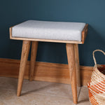 Bokel Home Bench Keene Bench - Grey Tweed/Natural