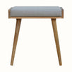 Bokel Home Bench Keene Bench - Grey Tweed/Natural