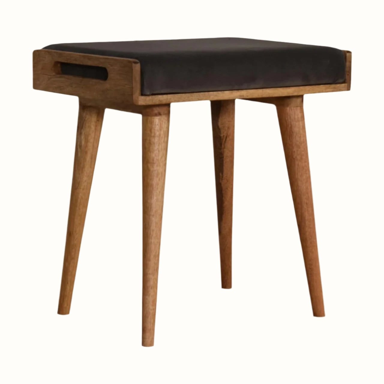Bokel Home Bench Keene Bench - Stone Grey Velvet/Natural