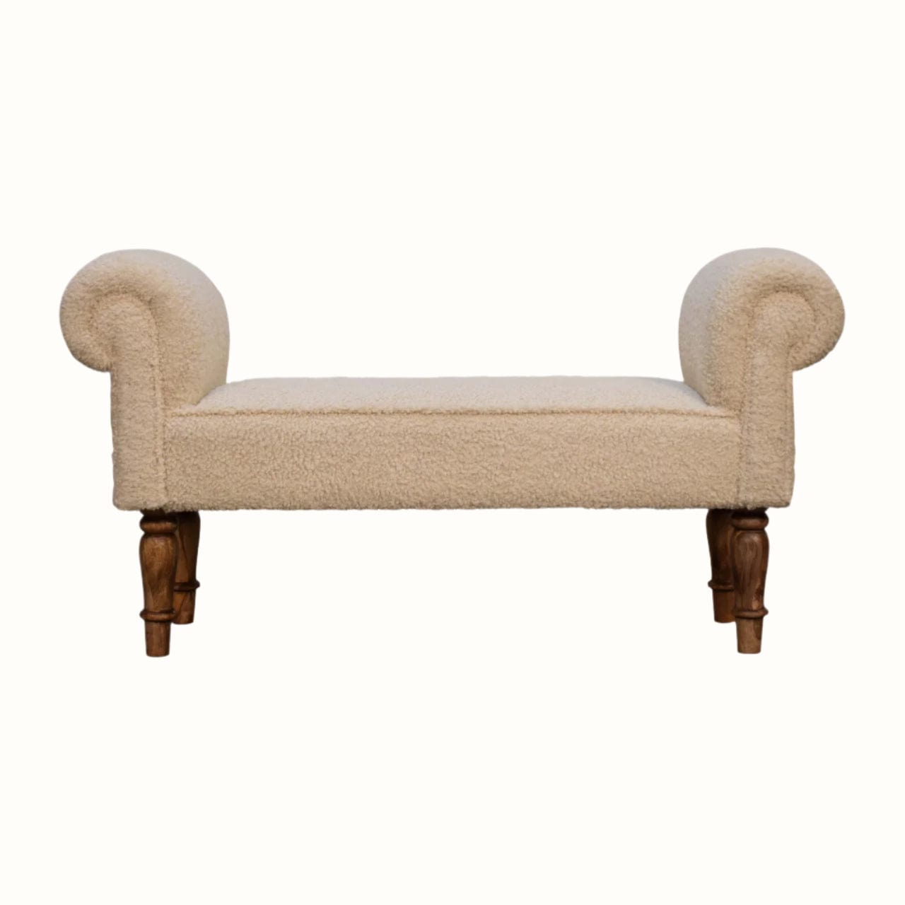 Bokel Home Bench Mineo Boucle Bench - Cream/Natural