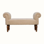 Bokel Home Bench Mineo Boucle Bench - Cream/Natural