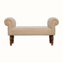 Bokel Home Bench Mineo Boucle Bench - Cream/Natural