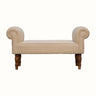 Bokel Home Bench Mineo Boucle Bench - Cream/Natural