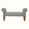 Bokel Home Bench Mineo Tweed Bench - Grey/Natural
