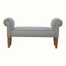 Bokel Home Bench Mineo Tweed Bench - Grey/Natural