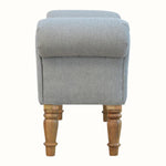 Bokel Home Bench Mineo Tweed Bench - Grey/Natural