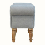 Bokel Home Bench Mineo Tweed Bench - Grey/Natural
