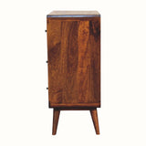 Bokel Home Cabinets & Sideboards Hamade Chest of 5 Drawers - Chestnut