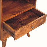 Bokel Home Cabinets & Sideboards Molina Open Storage Cabinet - Chestnut