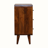 Bokel Home Chest of Drawers Hamade Chest of 3 Drawers, Small - Chestnut