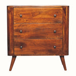 Bokel Home Chest of Drawers Mintz Chest of 3 Drawers - Chestnut