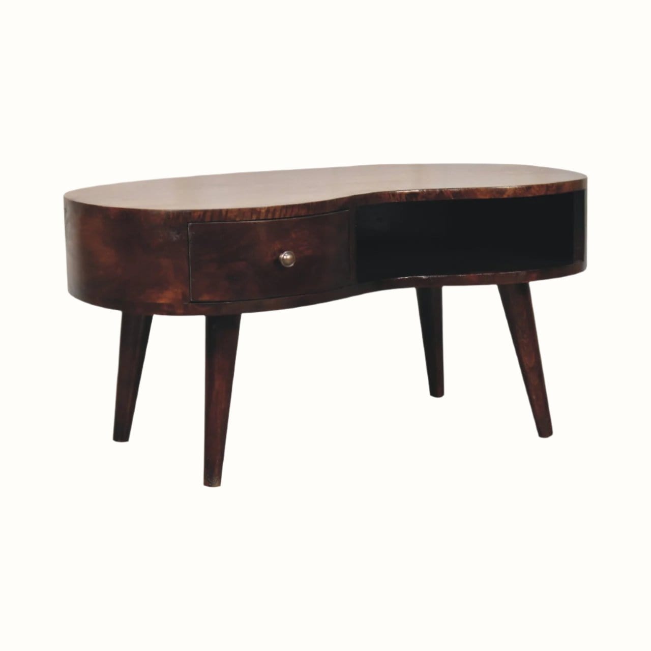 Bokel Home Coffee Tables Haft Coffee Table, Medium - Light Walnut