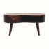 Bokel Home Coffee Tables Haft Coffee Table, Medium - Light Walnut