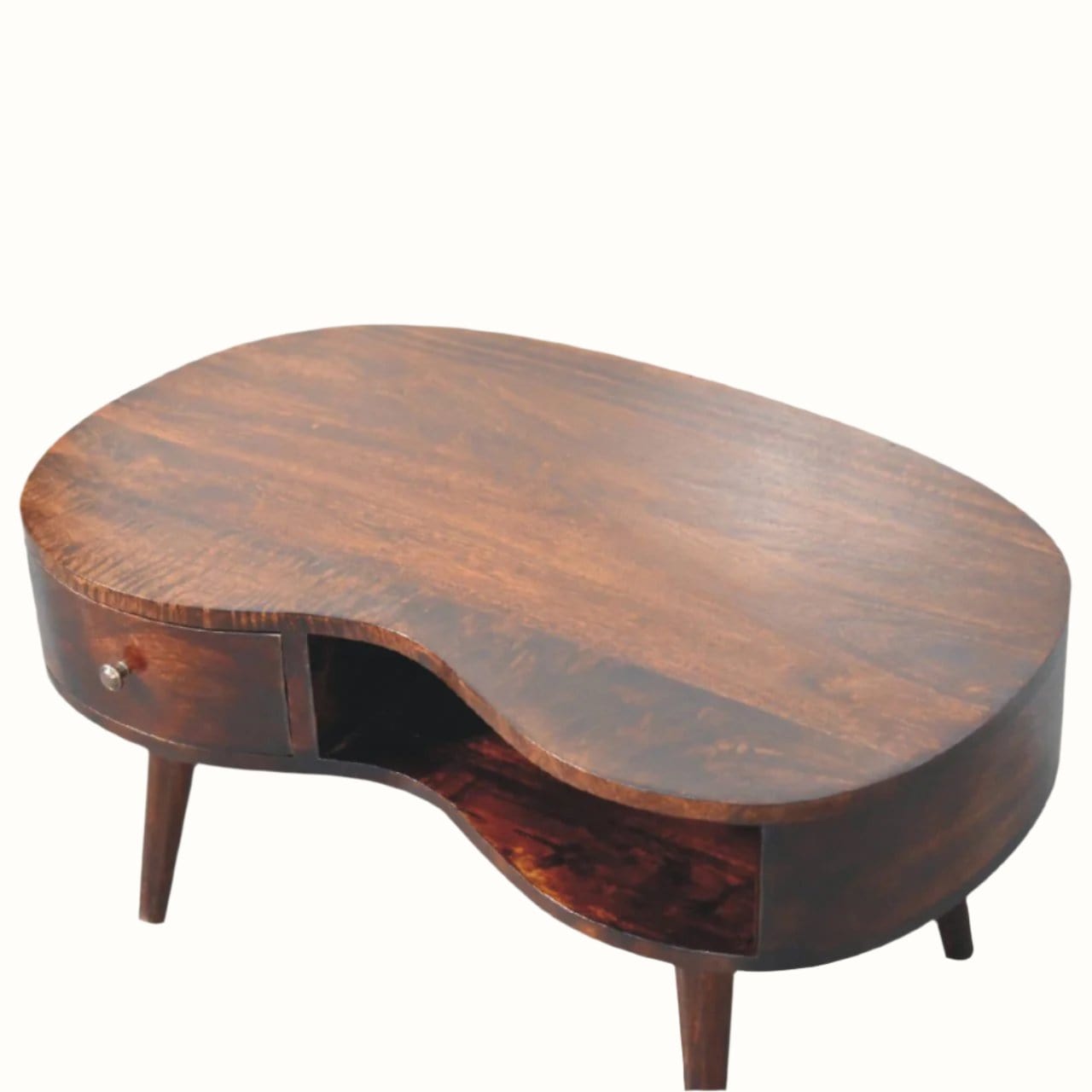 Bokel Home Coffee Tables Haft Coffee Table, Medium - Light Walnut