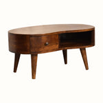 Bokel Home Coffee Tables Haft Coffee Table, Small - Chestnut