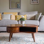 Bokel Home Coffee Tables Haft Coffee Table, Small - Chestnut