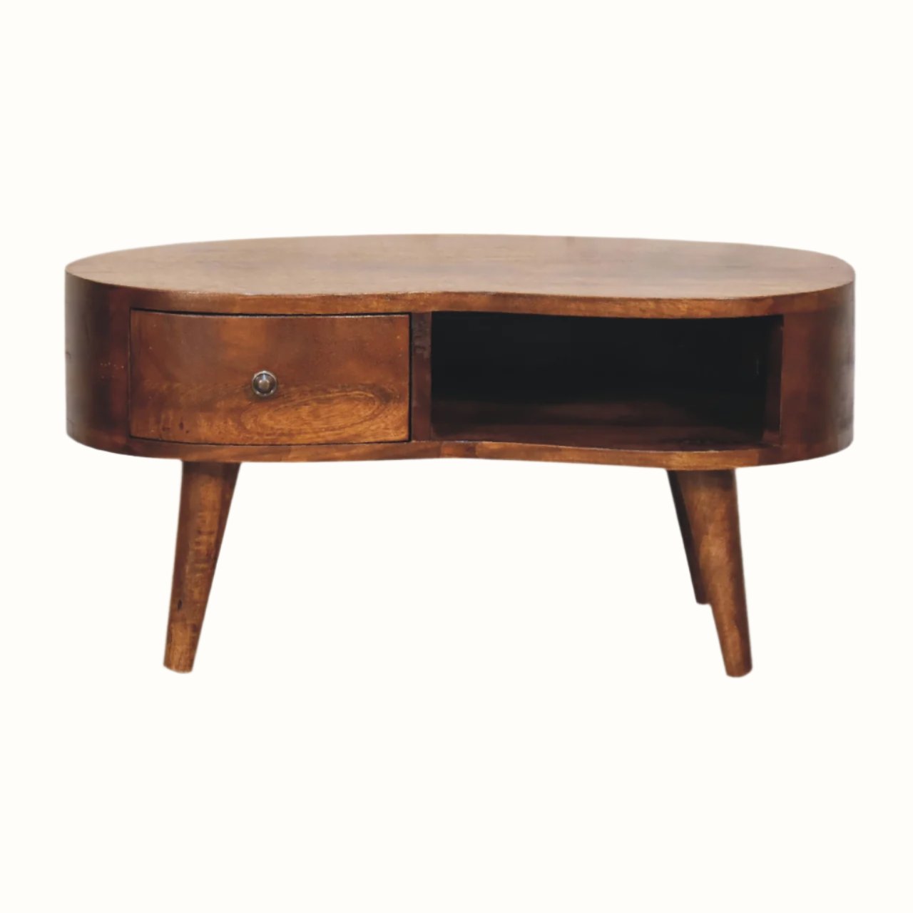 Bokel Home Coffee Tables Haft Coffee Table, Small - Chestnut