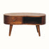 Bokel Home Coffee Tables Haft Coffee Table, Small - Chestnut