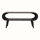 Bokel Home Coffee Tables Laurie Open Coffee Table, Medium - Light Walnut