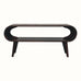 Bokel Home Coffee Tables Laurie Open Coffee Table, Medium - Light Walnut
