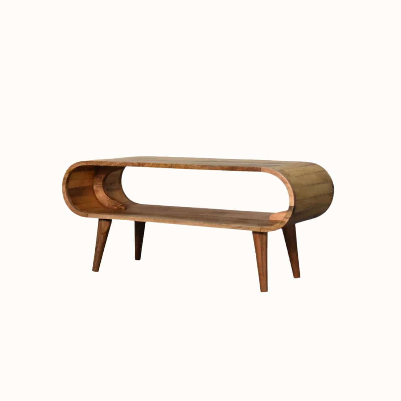 Bokel Home Coffee Tables Laurie Open Coffee Table, Medium - Natural