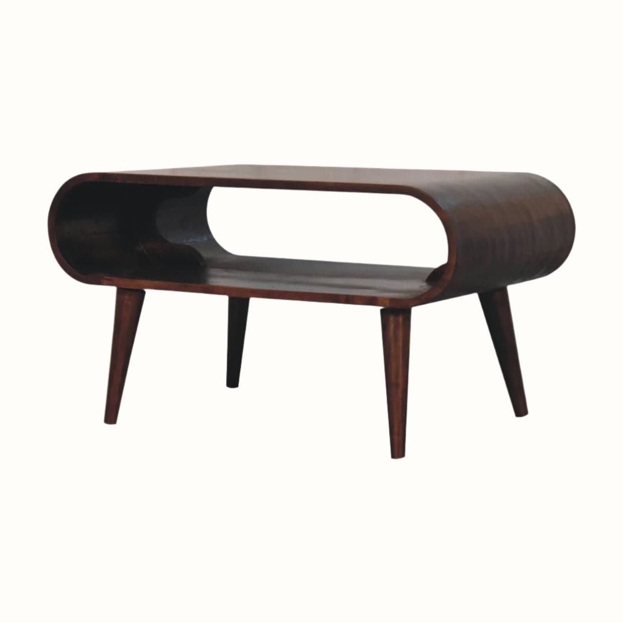 Bokel Home Coffee Tables Laurie Open Coffee Table, Small - California Walnut