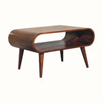 Bokel Home Coffee Tables Laurie Open Coffee Table, Small - Chestnut