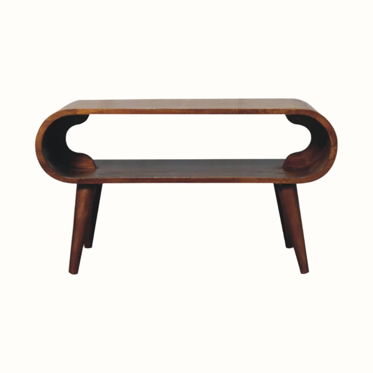 Bokel Home Coffee Tables Laurie Open Coffee Table, Small - Chestnut