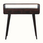 Bokel Home Console Tables Hamade Open Console Table, Medium - Light Walnut