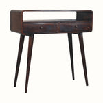 Bokel Home Console Tables Hamade Open Console Table, Medium - Light Walnut