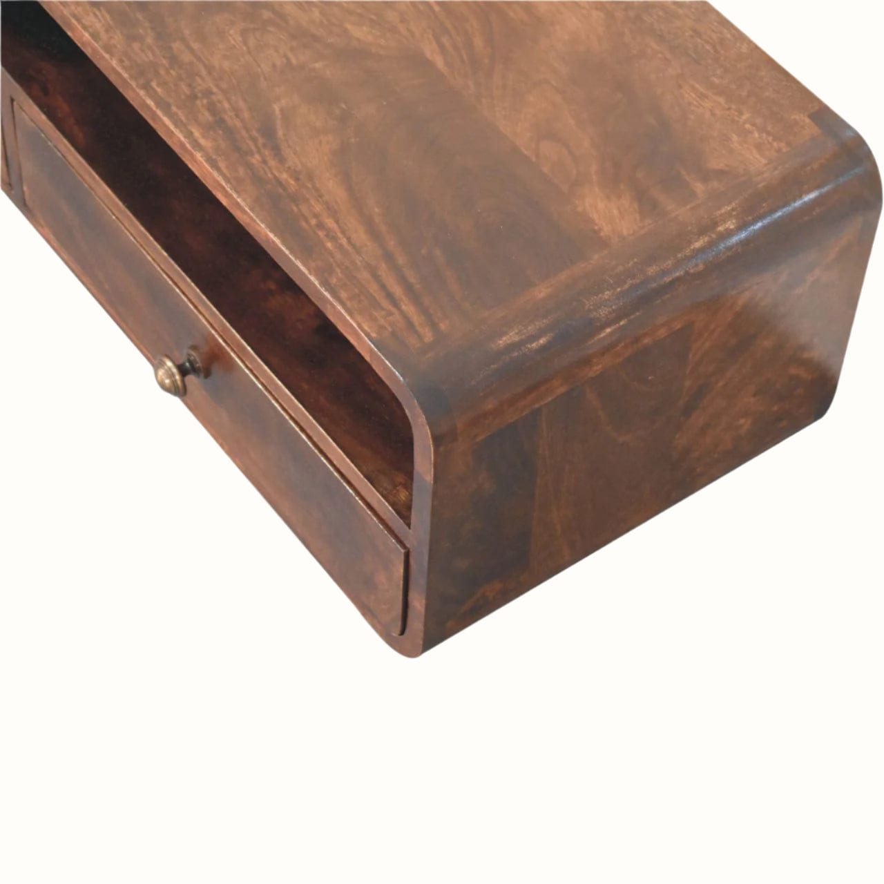 Bokel Home Console Tables Hamade Open Wall-Mounted Console Table - California Walnut