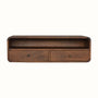 Bokel Home Console Tables Hamade Open Wall-Mounted Console Table - Chestnut