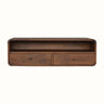 Bokel Home Console Tables Hamade Open Wall-Mounted Console Table - Chestnut