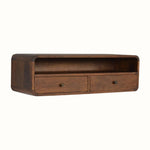 Bokel Home Console Tables Hamade Open Wall-Mounted Console Table - Chestnut
