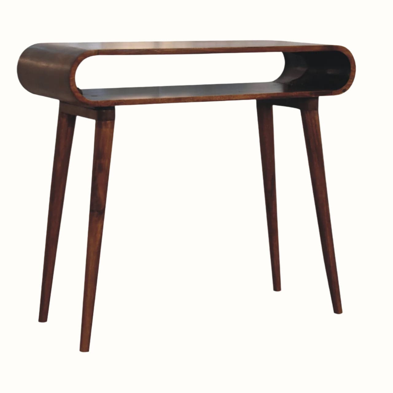 Bokel Home Console Tables Laurie Open Console Table - Chestnut