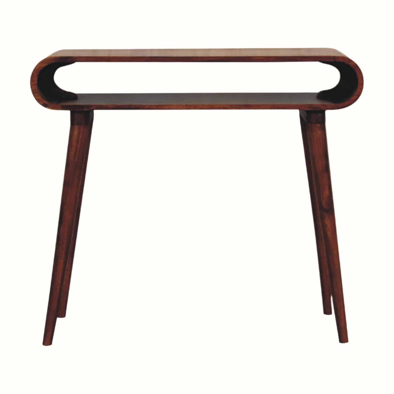 Bokel Home Console Tables Laurie Open Console Table - Chestnut