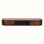 Bokel Home Console Tables Molina Wall Mounted Console Table - California Walnut